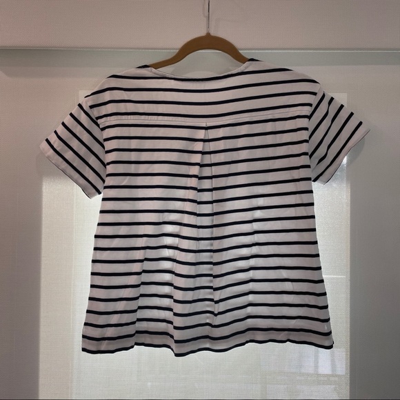 Vineyard Vines Short-Sleeve Stripe Boatneck Top S - Picture 4 of 8